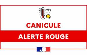 Alerte rouge canicule - Anulation de tous les entraînements