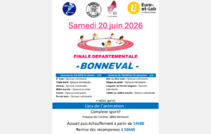 Finale Départementale EA/PO Bonneval 20 juin 14h