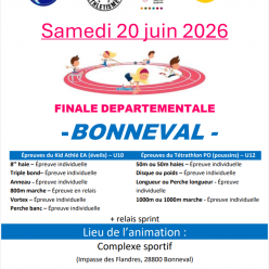 Finale Départementale EA/PO Bonneval 20 juin 14h